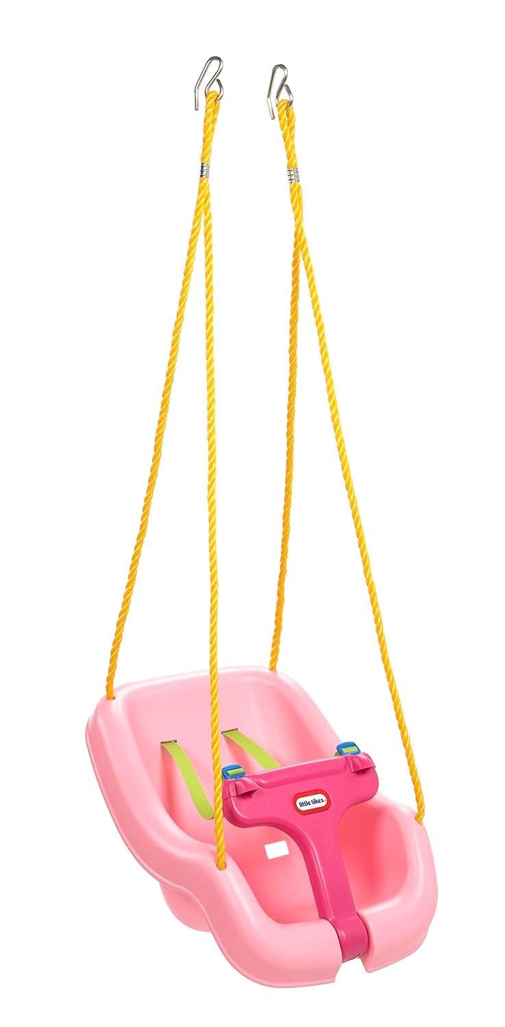 Little Tikes columpio 2en1 frontal mostrando diseño seguro y armónico