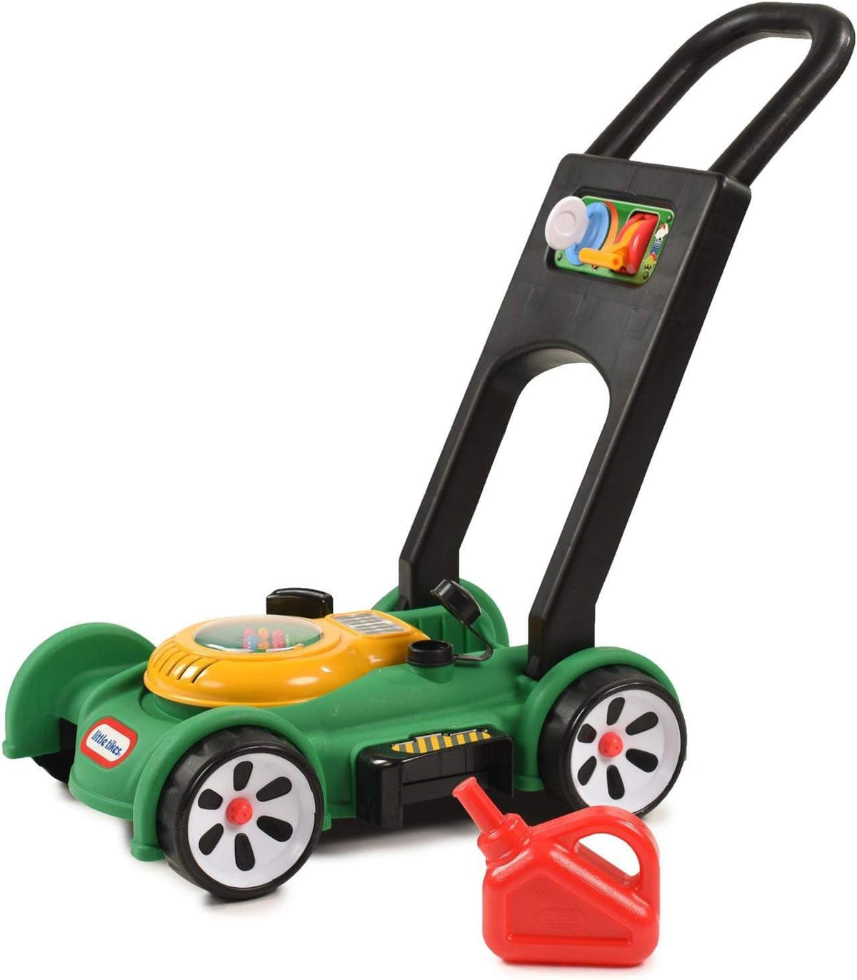 Little Tikes vista frontal del cortacésped juguete, realista y seguro
