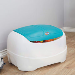 Little Tikes open lid revealing spacious interior for organizing toys