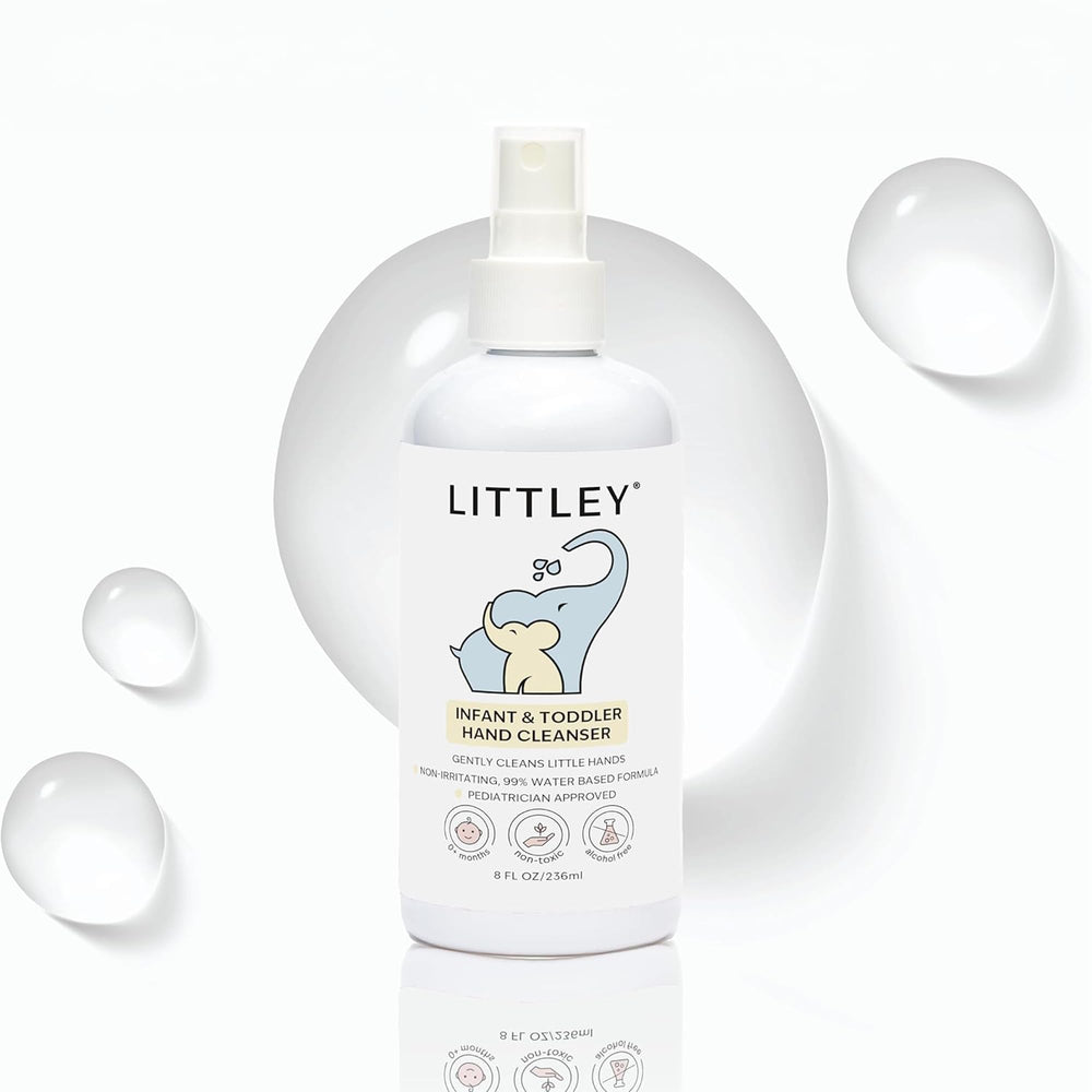 Littley frente del envase 8 oz mostrando diseño y practicidad