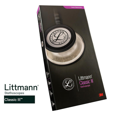 Littmann comparación de tamaño al lado de un bolso, diseño ligero y portátil para turnos