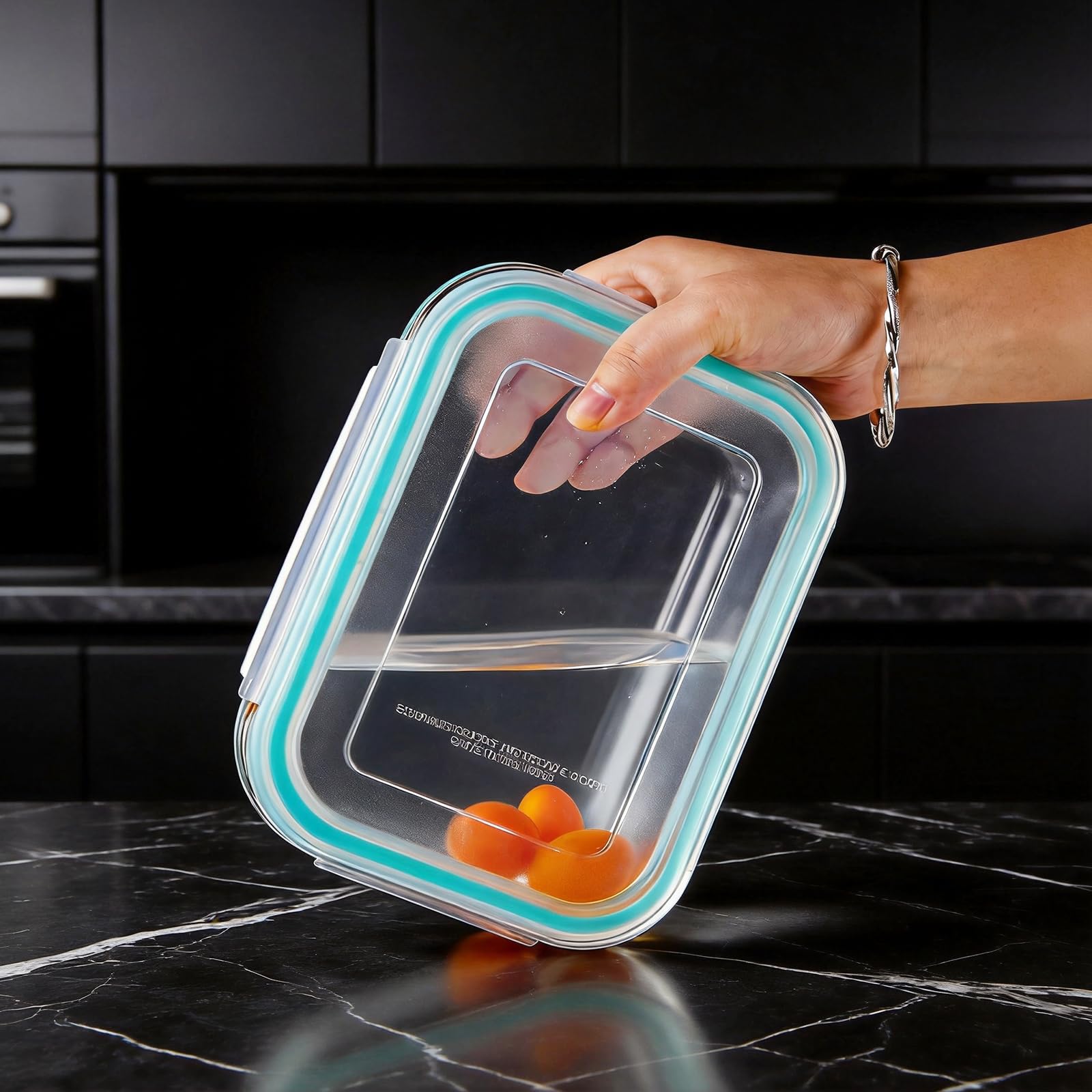 Liuruiyu stacked and nested containers saving space in cabinet for organization