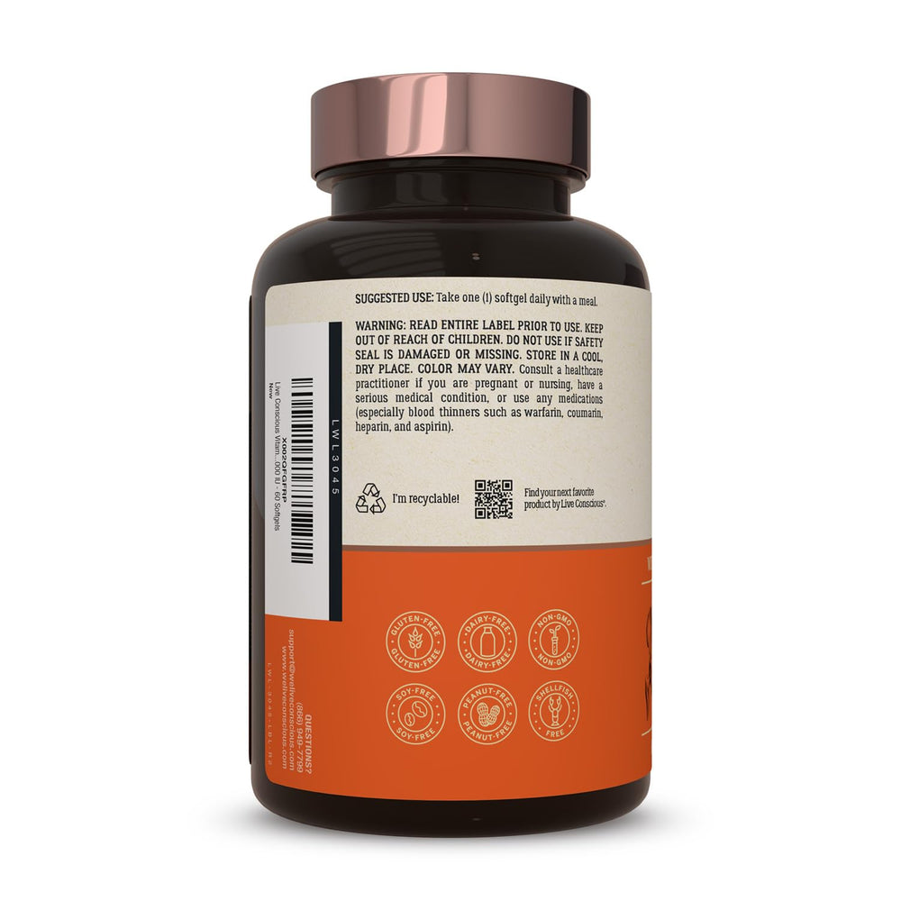 Live Conscious escena lifestyle que sugiere bienestar y rutina diaria saludable