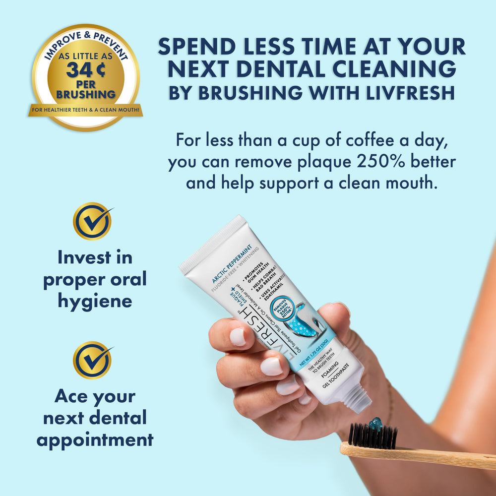 LIVFRESH etiqueta con ingredientes y respaldo de patentes científicas