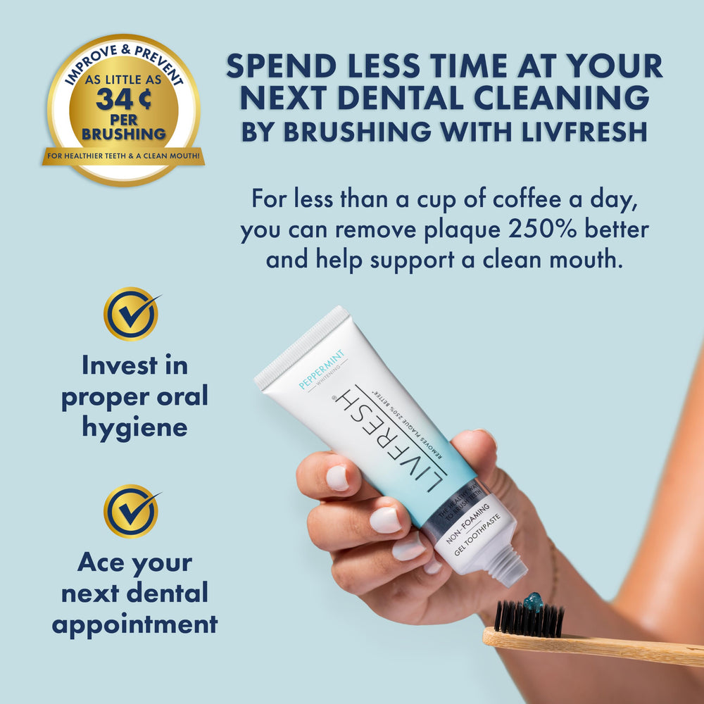 Comparación de tamaño LIVFRESH para ver proporción y duración