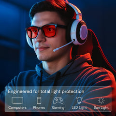 livho lentes rojas en detalle mejorando contraste gaming