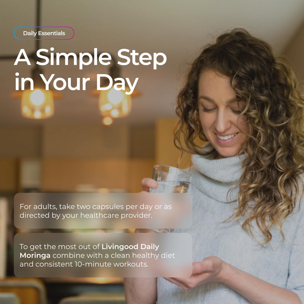 Livingood Daily etiqueta nutricional en primer plano, transparencia en ingredientes y dosificación