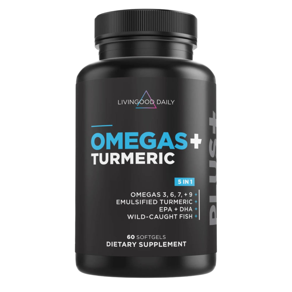 Livingood Daily imagen frontal del envase mostrando 60 softgels y beneficios claros
