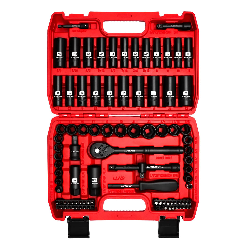 LLNDEI open case showing organized sockets and fast selection benefit