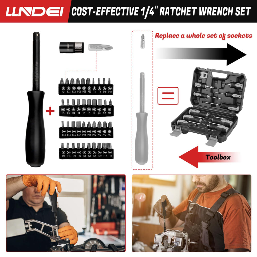 LLNDEI molded storage case holding tools for secure transport and organization