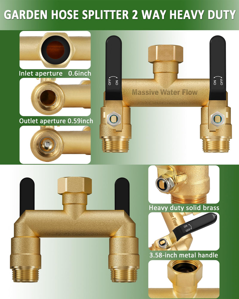 LNEZCDB mounted on outdoor faucet demonstrating stable installation and reduced stress