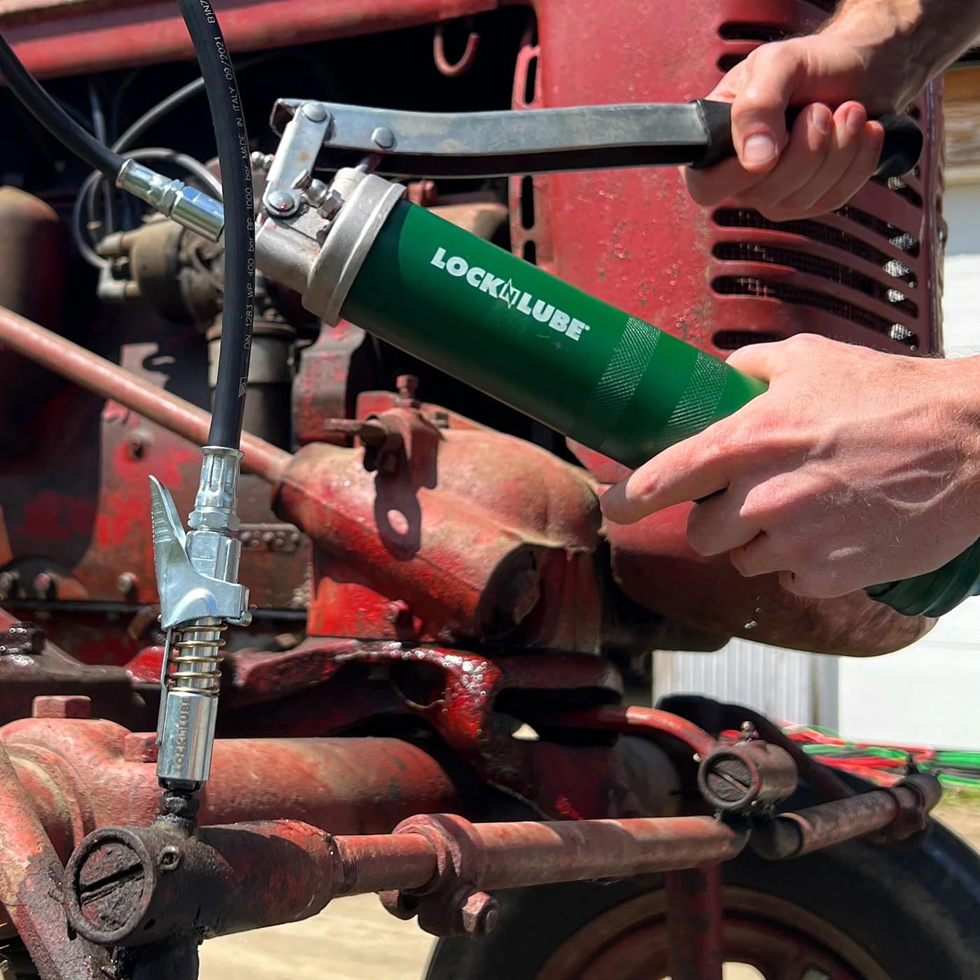 LockNLube machined finish close-up highlighting durable corrosion-resistant surface