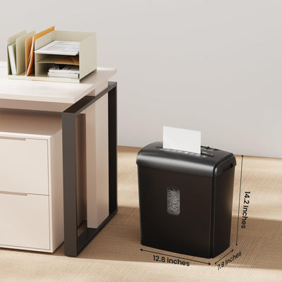 Locksworth placed in a home office setting, tidy secure shredding solution benefit
