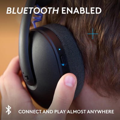 Logitech G325 hidden beamforming mic closeup for clearer chat
