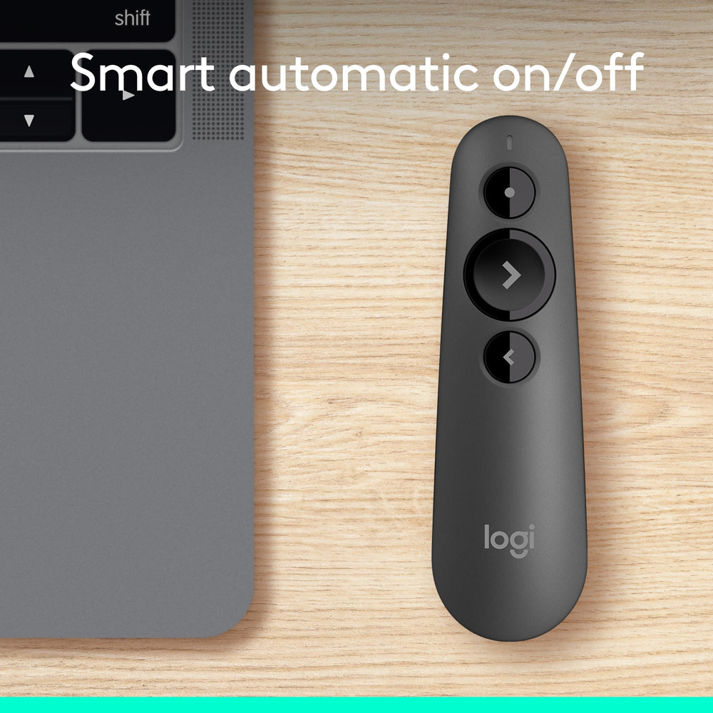 Logitech R500s empaque con etiquetas de compatibilidad y características