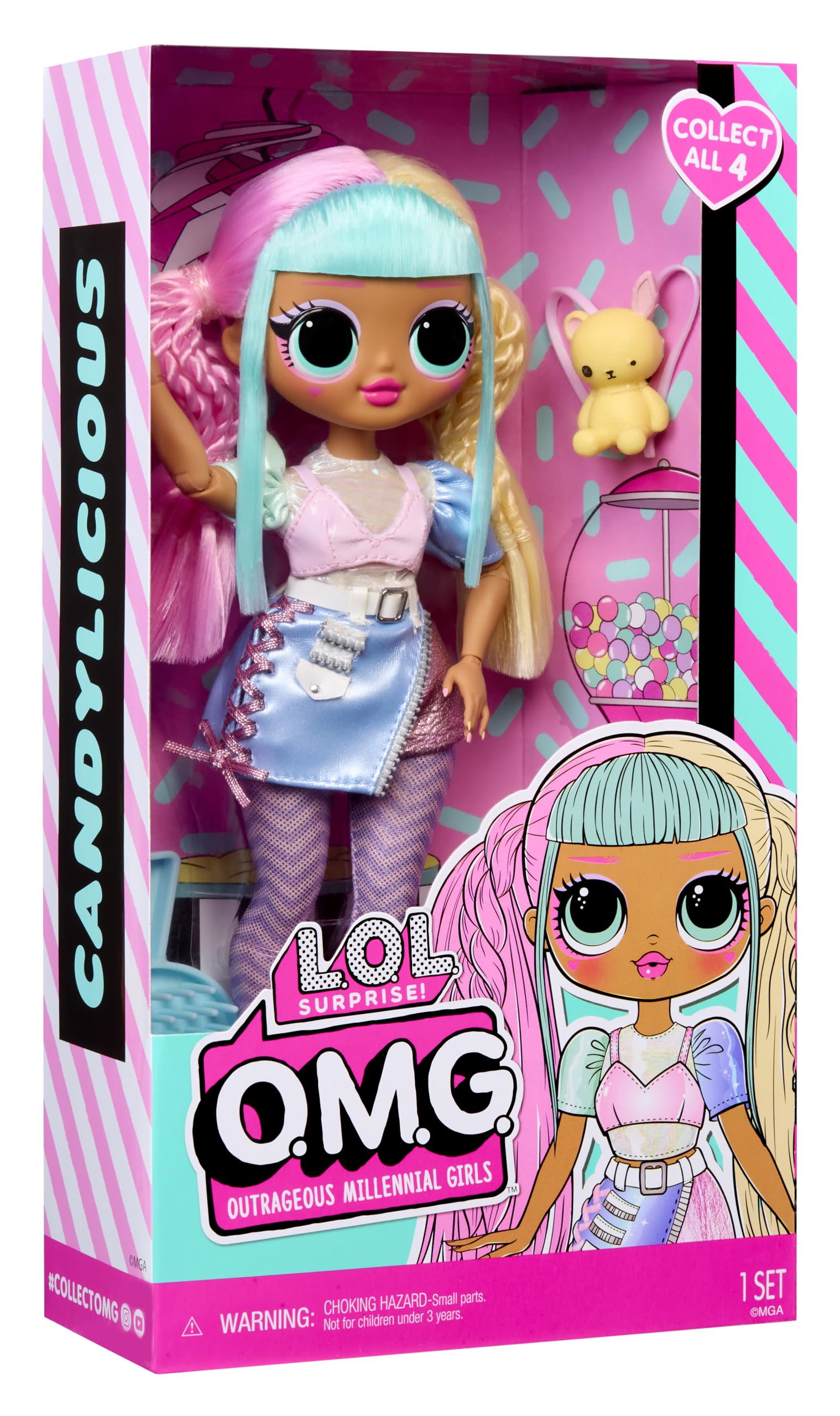 L.O.L. Surprise! Candylicious comparativa de tamaño con objetos cotidianos