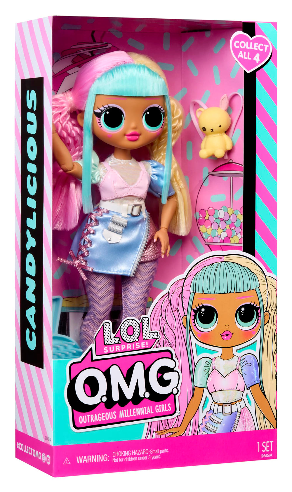 L.O.L. Surprise! Candylicious comparativa de tamaño con objetos cotidianos