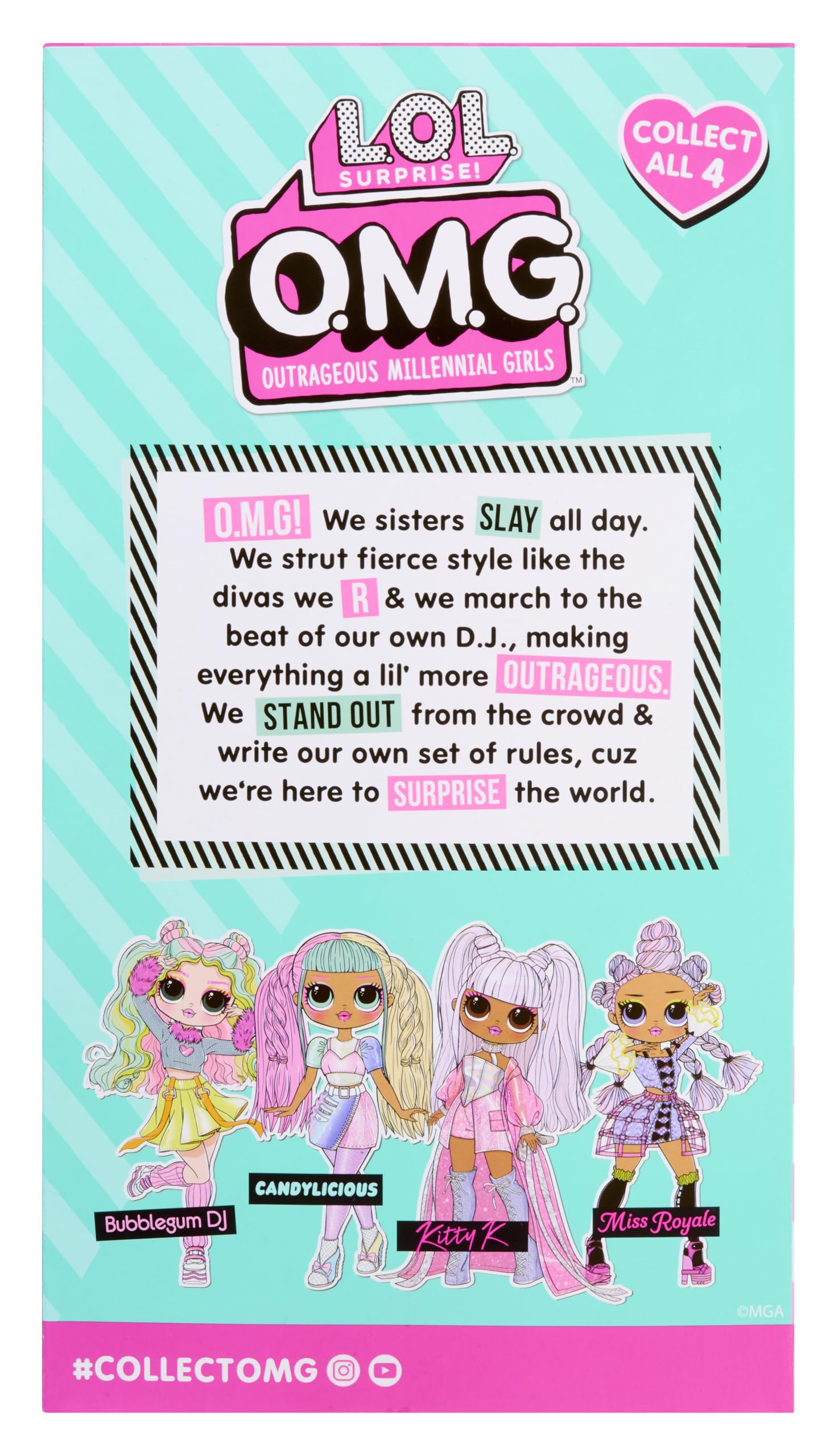L.O.L. Surprise! Candylicious etiqueta y diseño con información clara