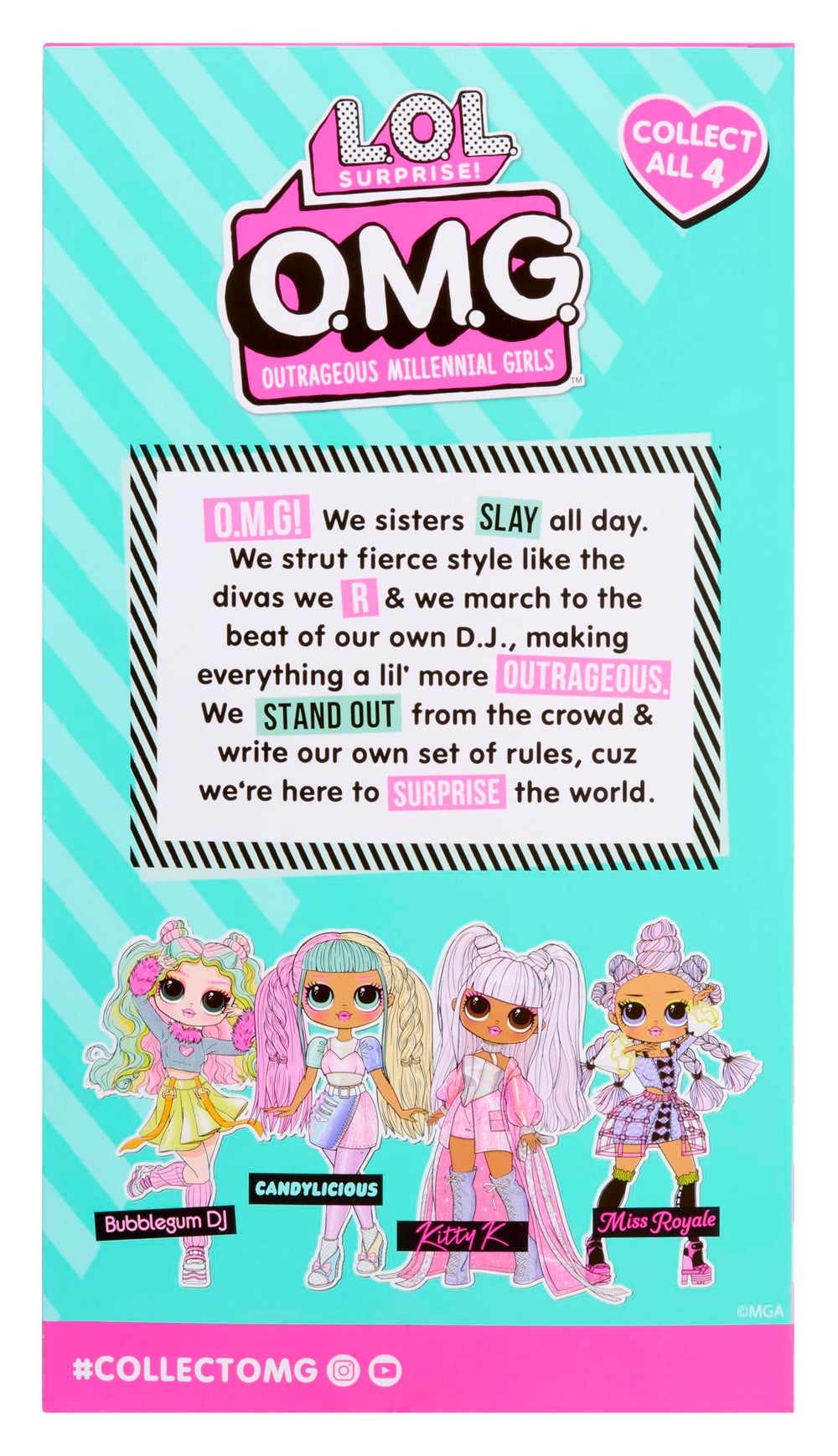 L.O.L. Surprise! Candylicious etiqueta y diseño con información clara