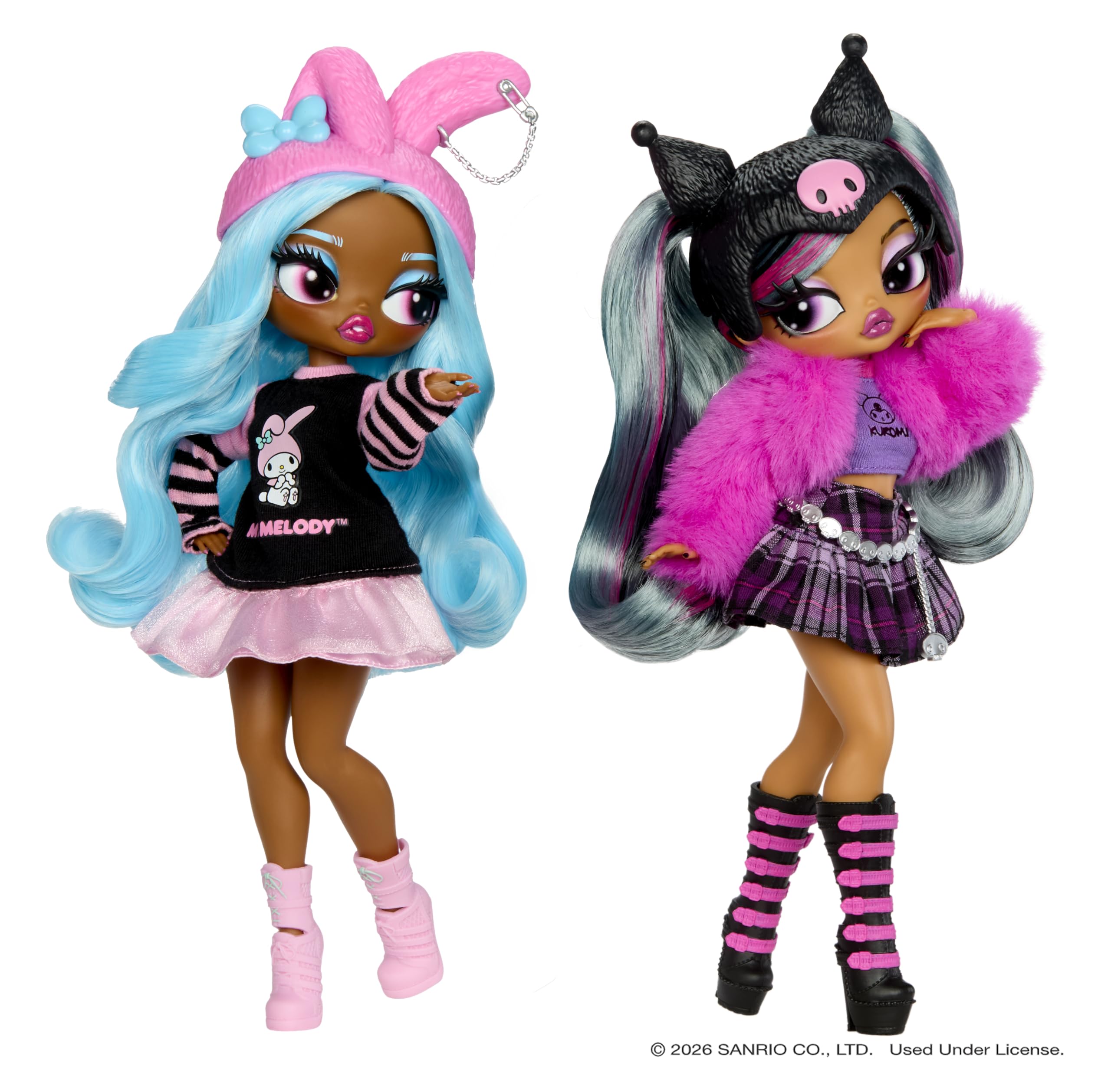L.O.L. Surprise! Kuromi comparativa de escala junto a mano para ver tamaño