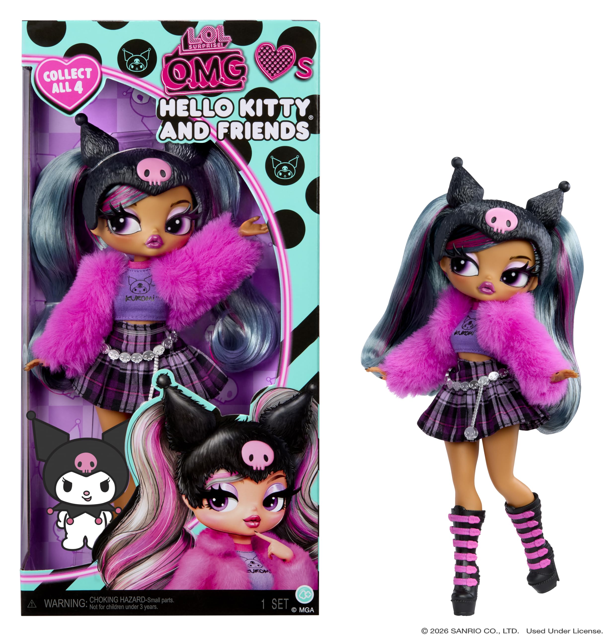 L.O.L. Surprise! Kuromi frente del empaque mostrando diseño y presentación coleccionable