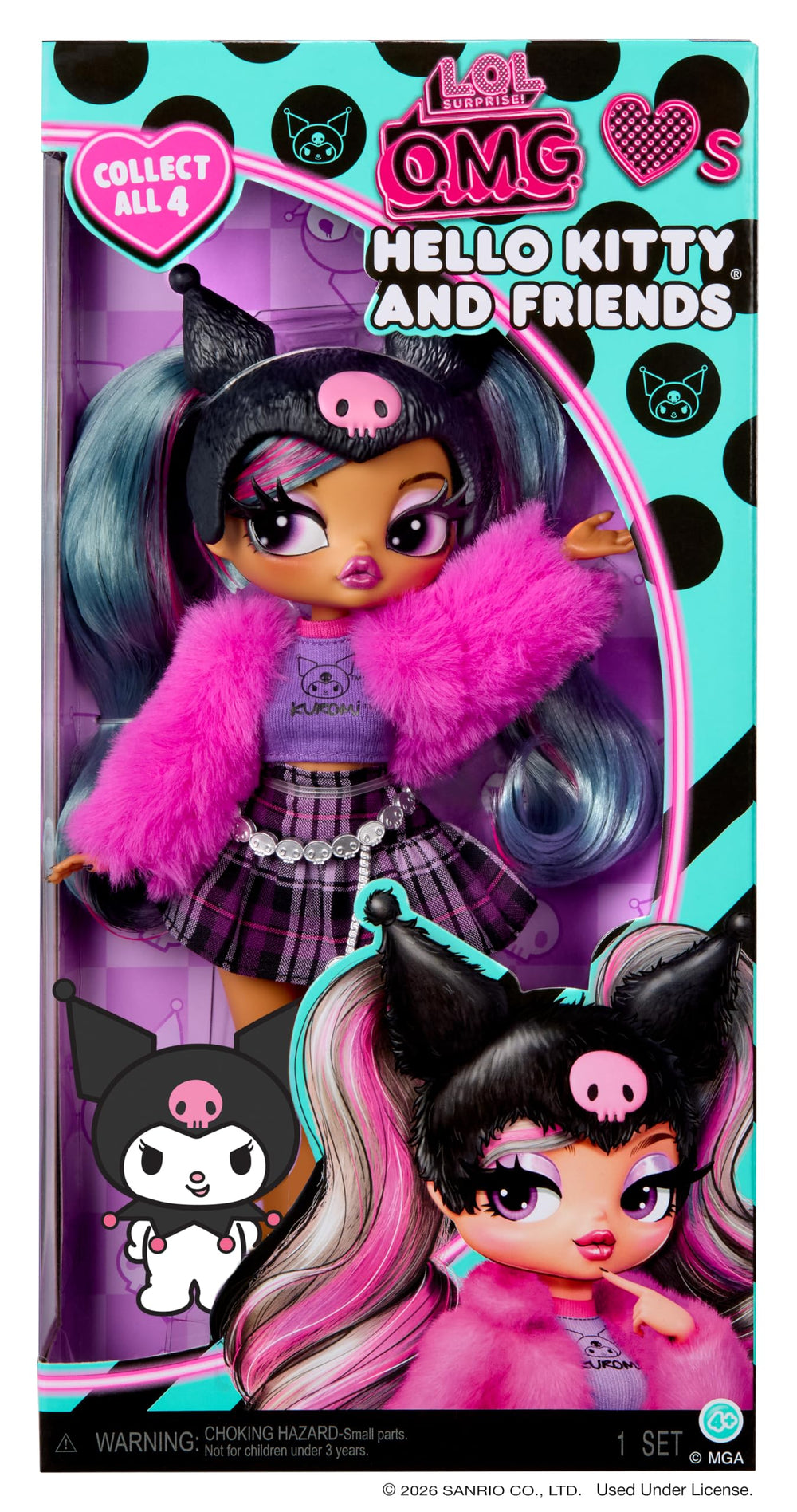 L.O.L. Surprise! Kuromi gorra icónica que destaca el estilo del personaje