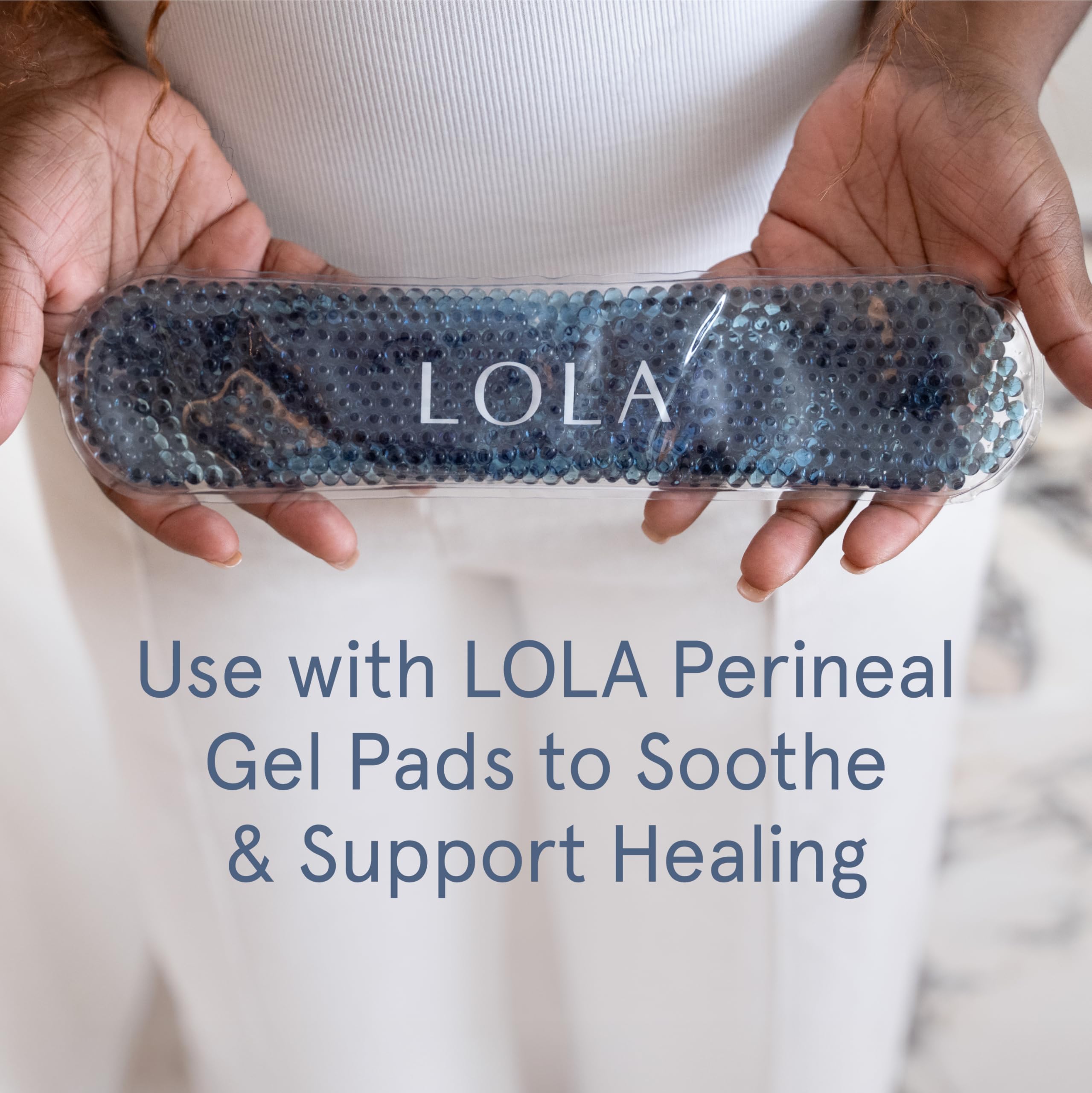 LOLA compresas en bolso de hospital listas para la estadía postparto