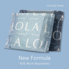 LOLA toalla colocada en ropa interior, protección discreta y segura