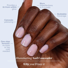 LONDONTOWN esmalte aplicado en mano, resultado natural y luminoso