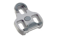 LOOK cleat front view showing grey 4.5° design and low profile for efficient pedaling