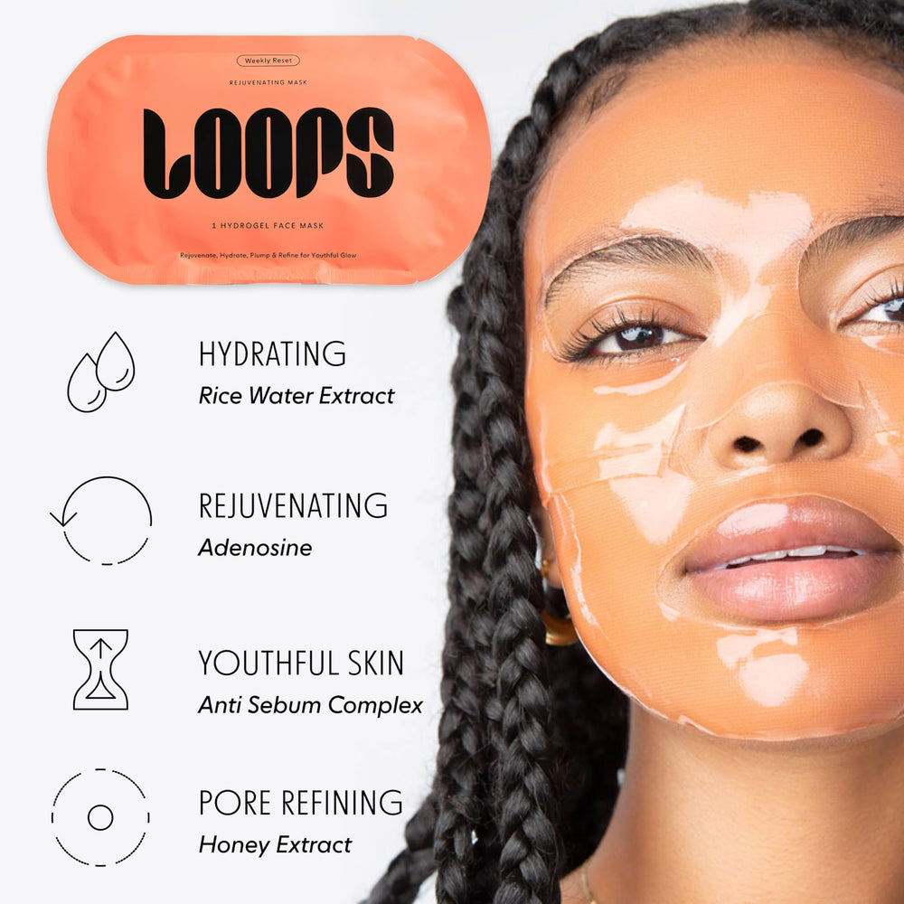 LOOPS suero sobrante en mano para mostrar hidratación y fácil masaje
