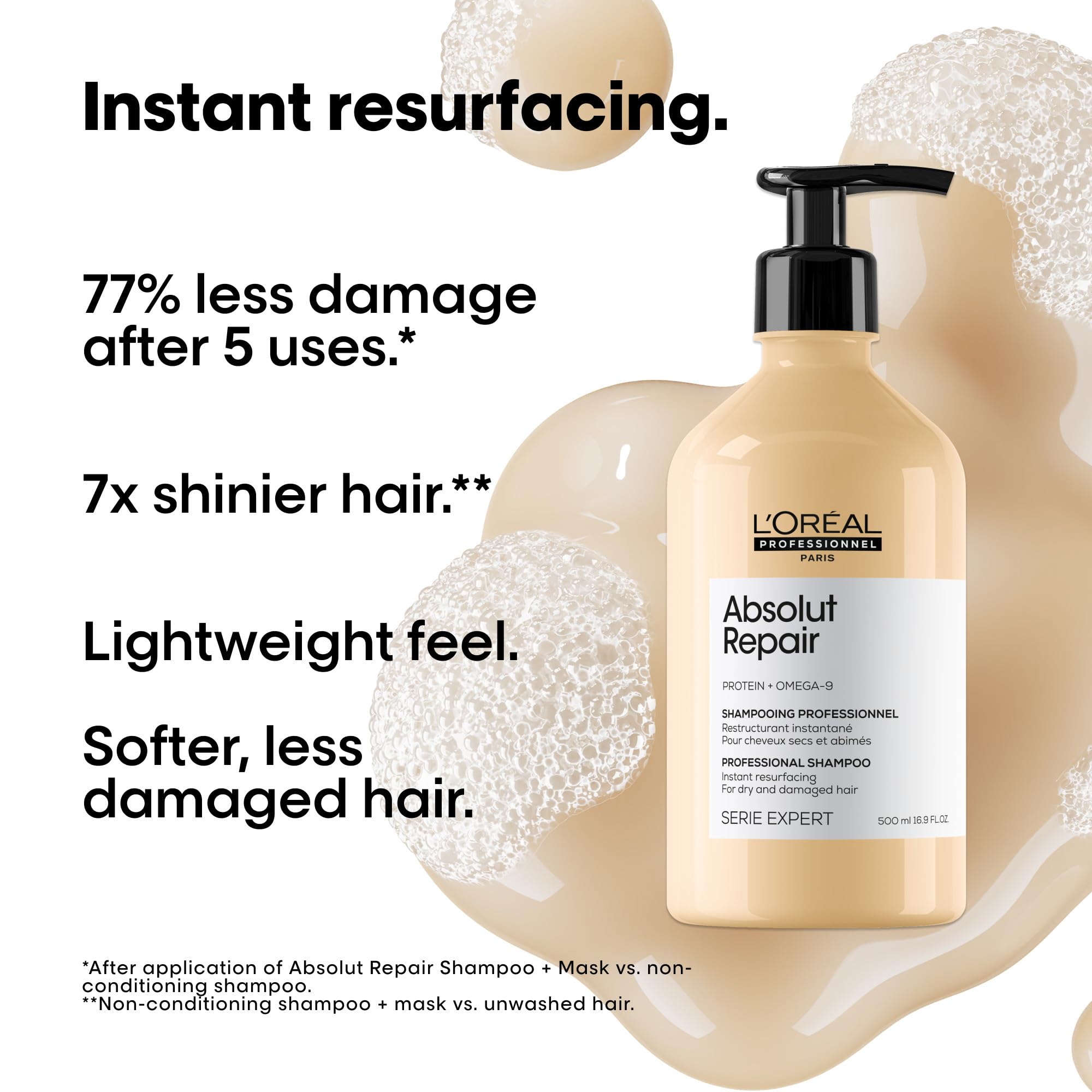 L'Oréal Professionnel espuma del champú textura ligera beneficios