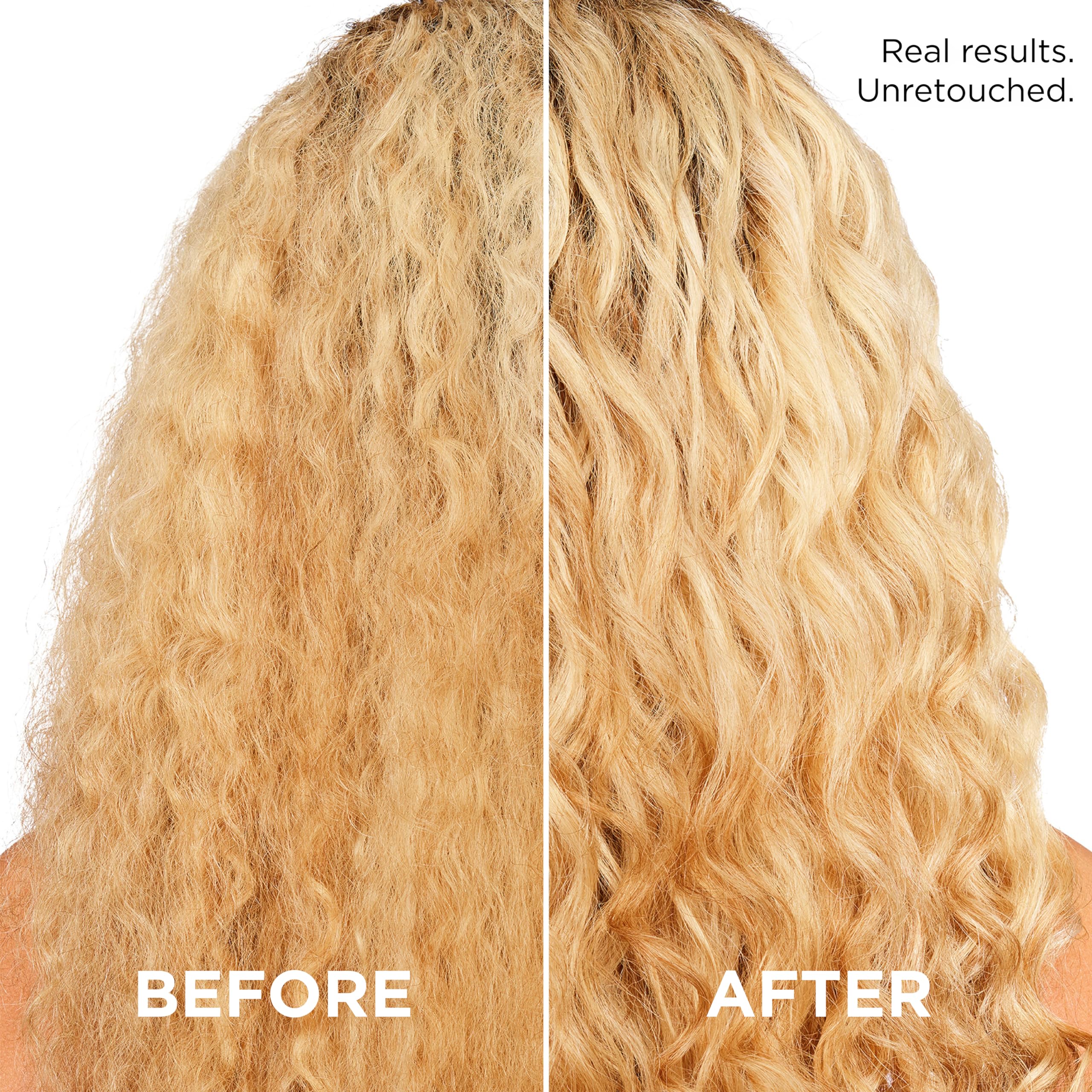 L'Oreal Paris curly hair lifestyle after photo showing defined frizz-free curls benefit