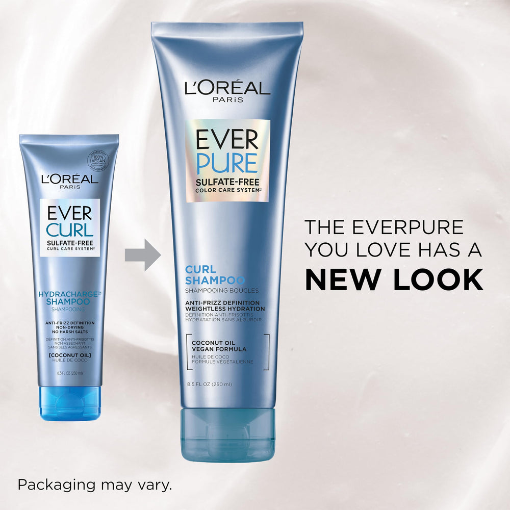 L'Oreal Paris shampoo lather texture demonstrating gentle foam and cleansing benefit