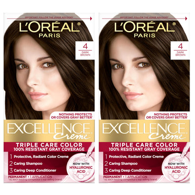 L'Oreal Paris empaque frontal del kit mostrando protección y color