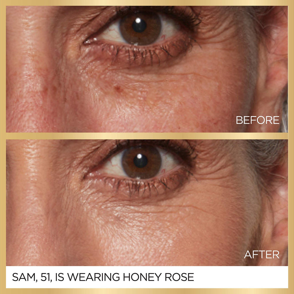 L'Oreal Paris muestra de color Beige Rose en piel para guía de tono
