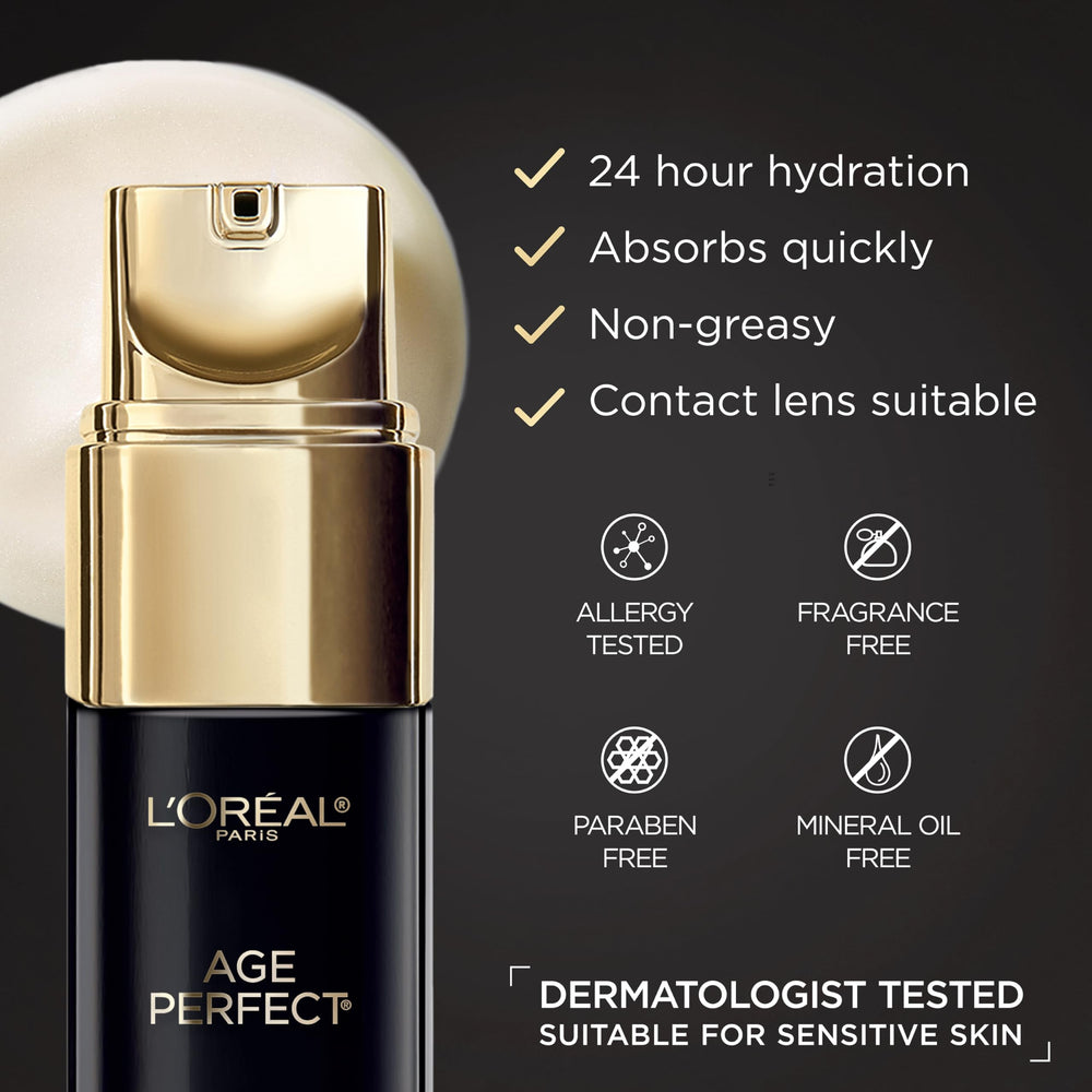 L'Oreal Paris aplicación con dedos en contorno ocular para reducir ojeras