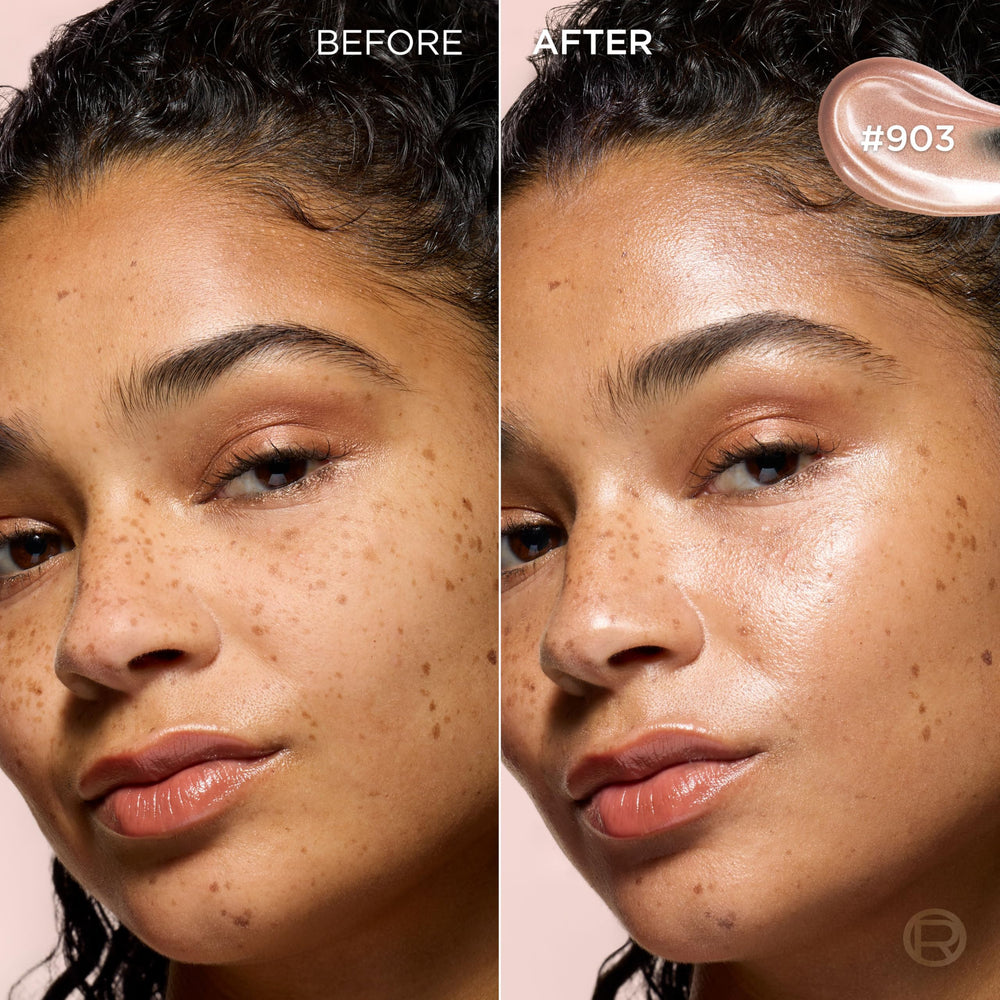L'Oreal Paris aplicación en pómulos para un brillo natural visible