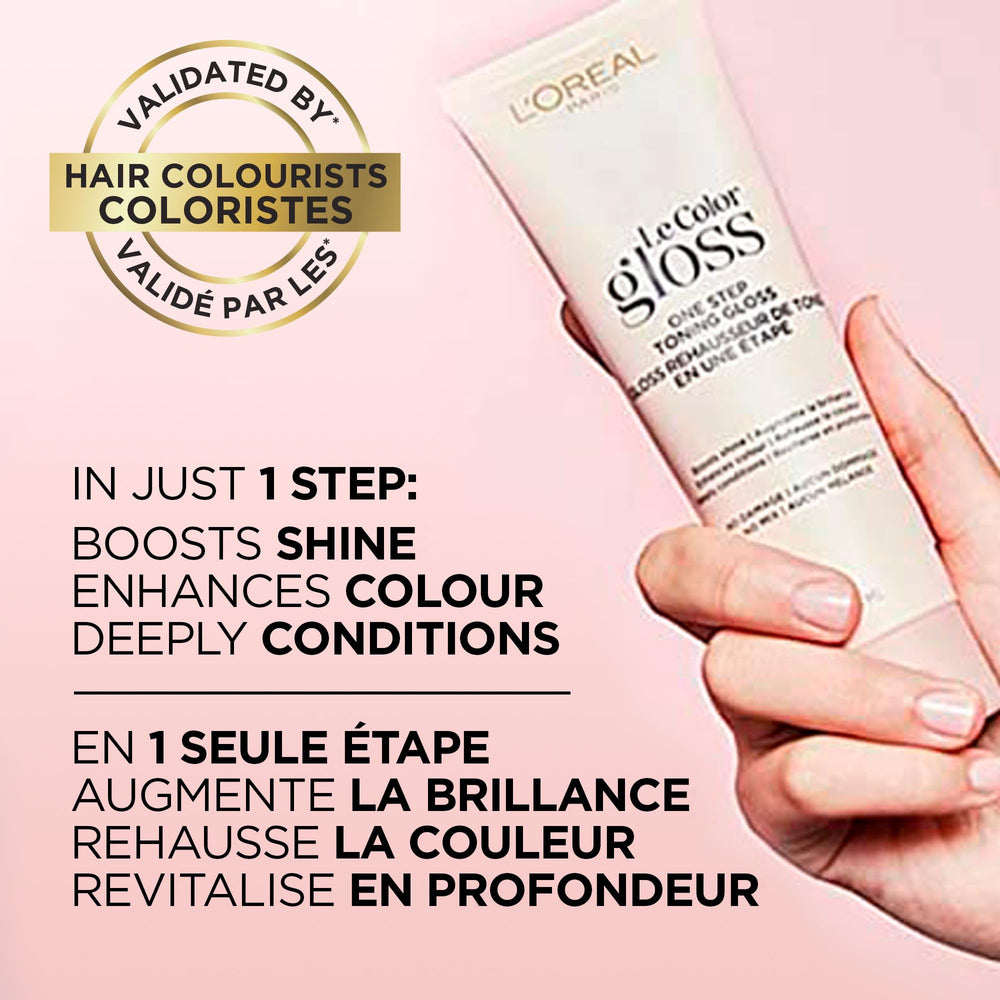 L'Oreal Paris resultado en cabello con brillo frío y apariencia saludable