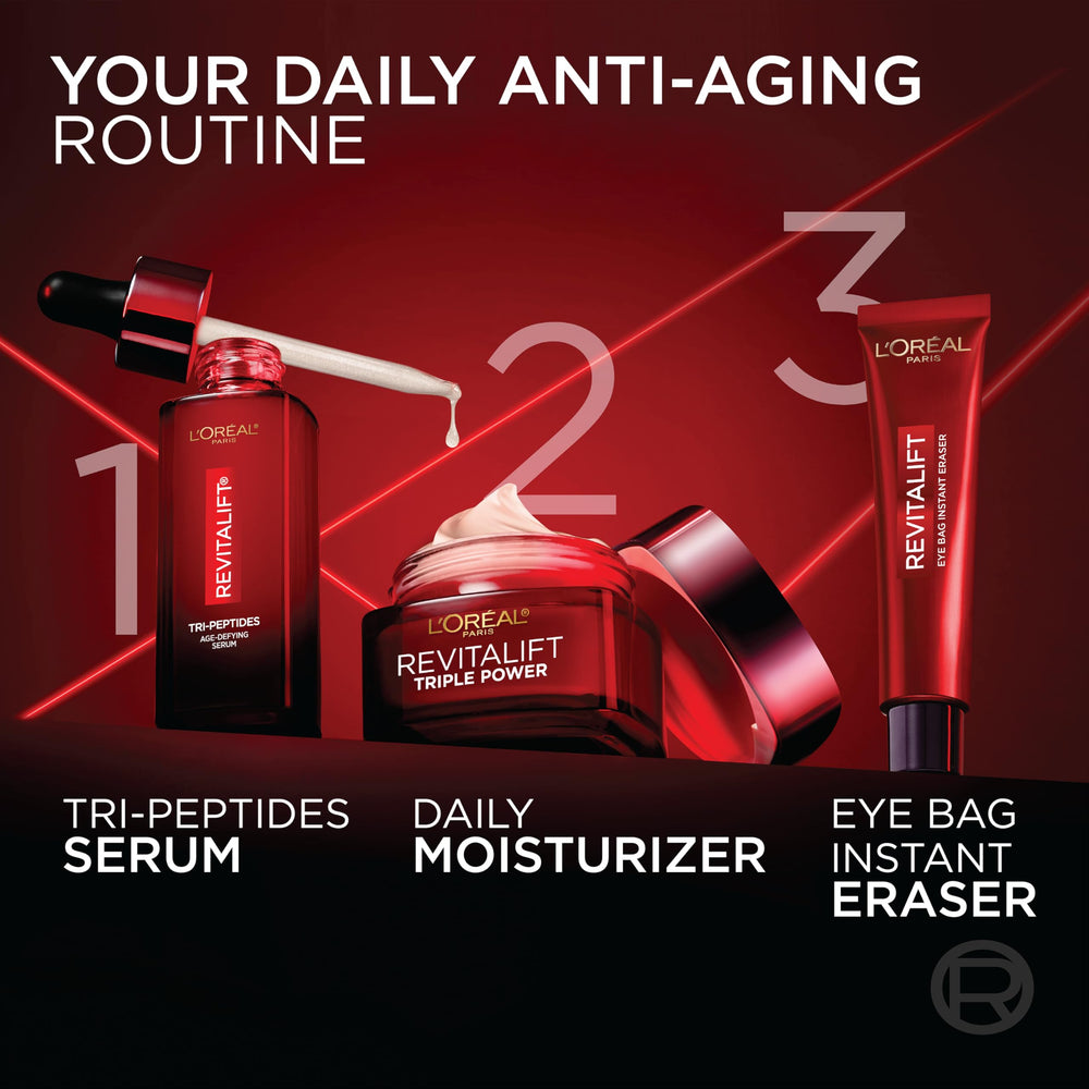 L'Oreal Paris comparación de tamaño 1.7 oz para evaluar cantidad
