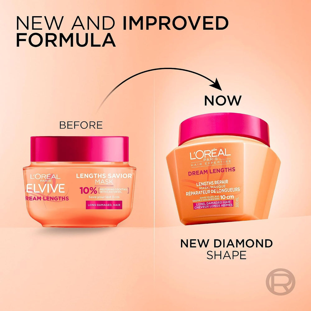 L'Oreal Paris bote 300 ml junto a objetos para apreciar tamaño y uso