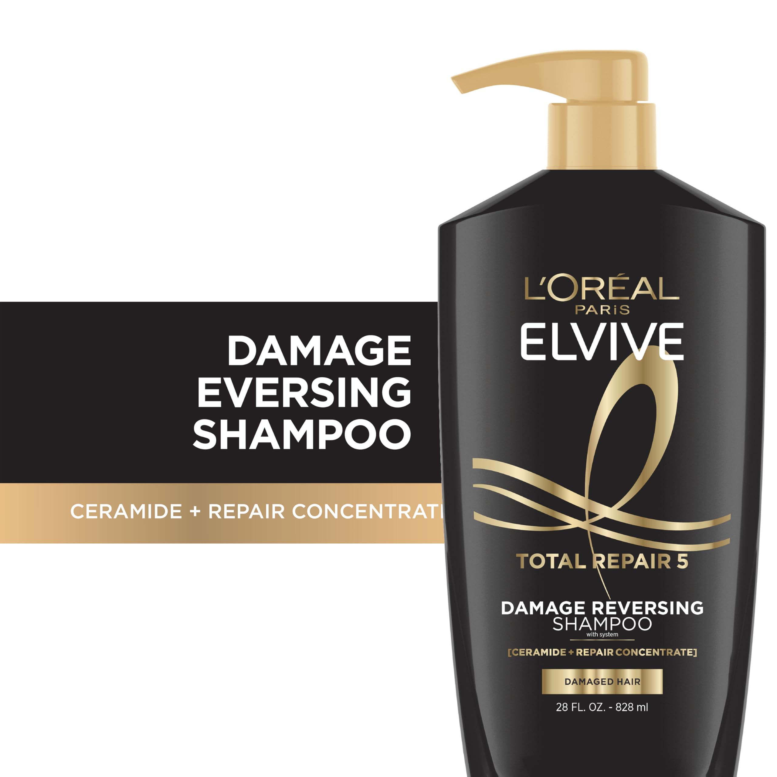 L'Oreal Paris espuma del champú mostrando limpieza suave y hidratación