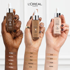 L'Oreal Paris botella 1 fl oz con etiqueta y beneficio hidratante