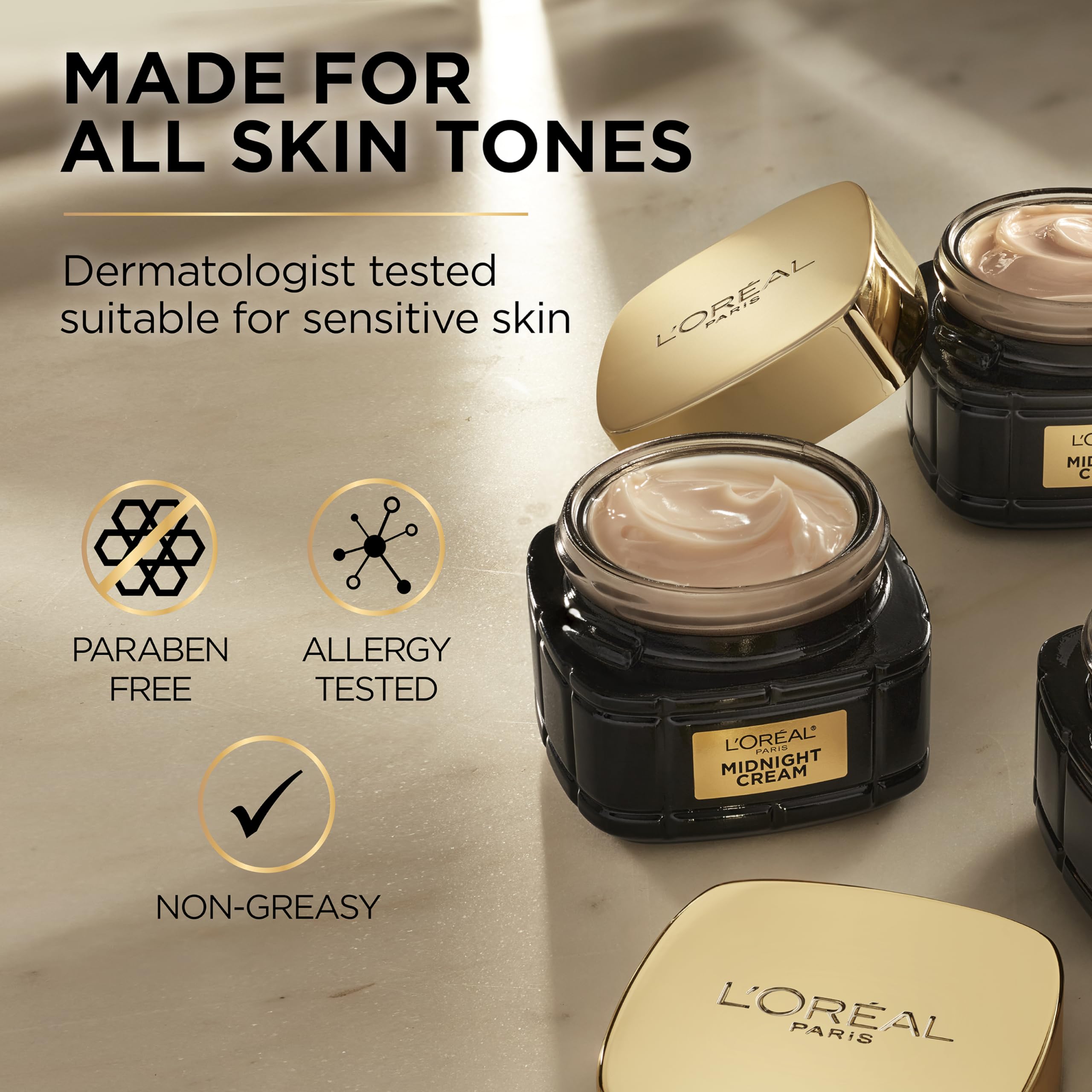 L'Oreal Paris muestra de serum incluida, complemento para potenciar resultados nocturnos