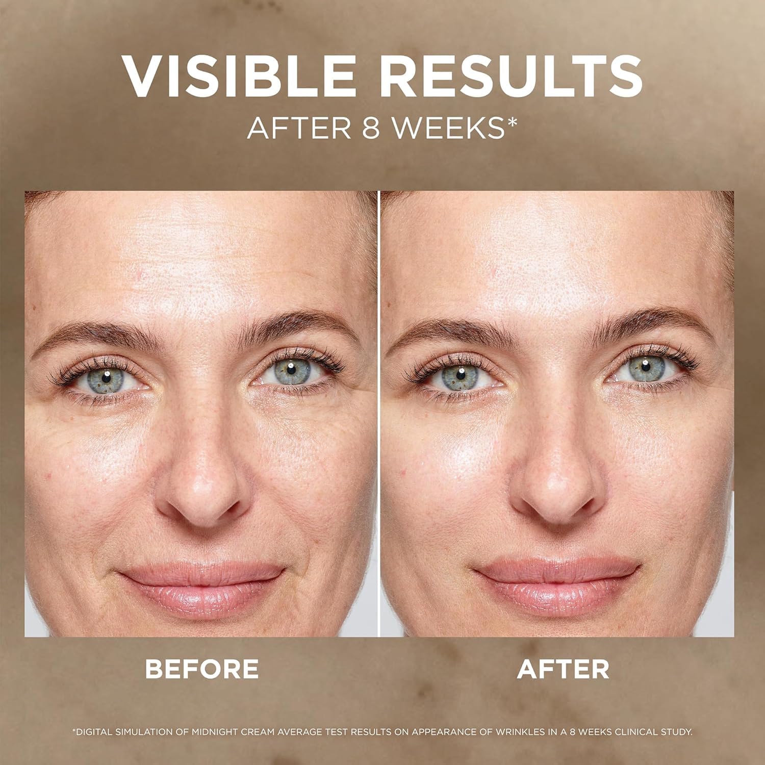L'Oreal Paris textura cremosa en primer plano que muestra absorción y acabado no graso