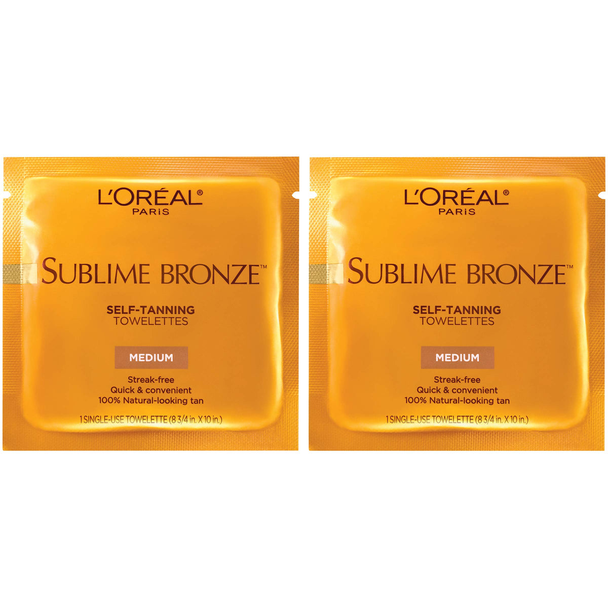L'Oreal Paris front packaging showing two six-count boxes and clear branding benefits