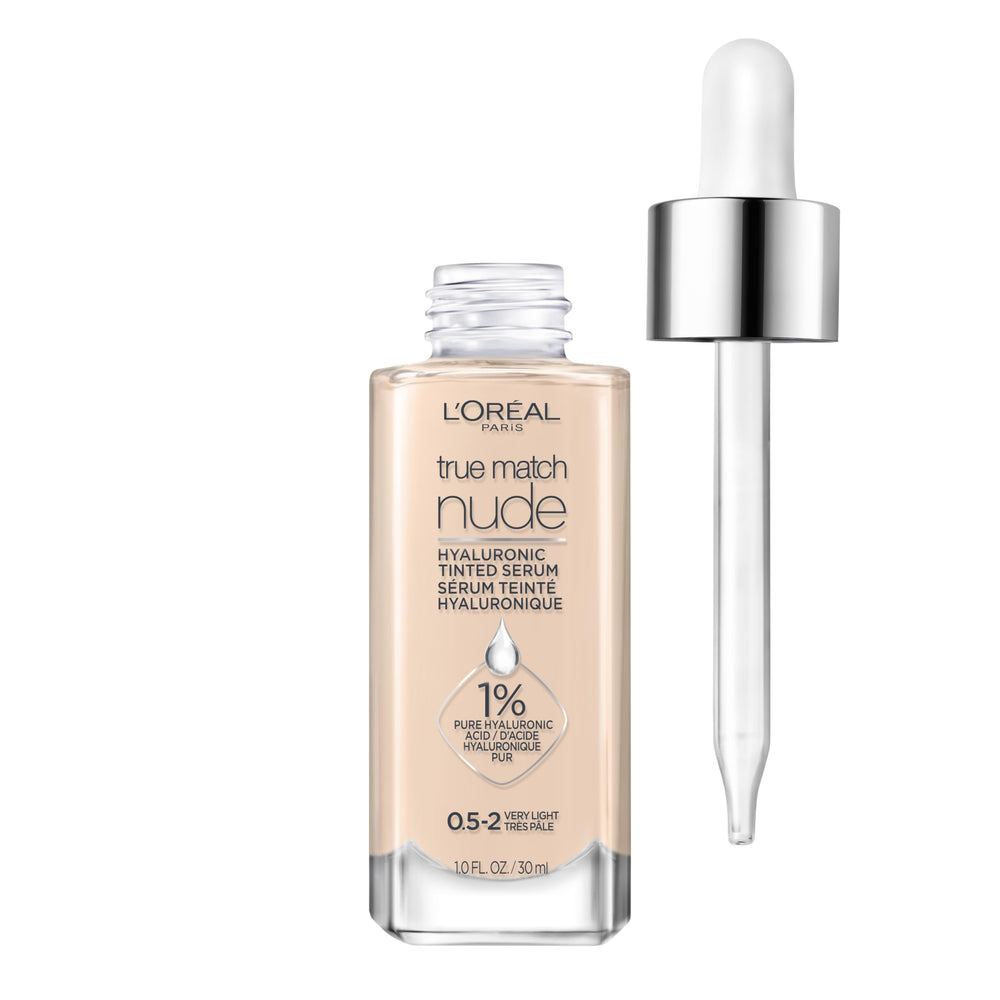 L'Oreal Paris frasco frontal mostrando el diseño y tono Very Light