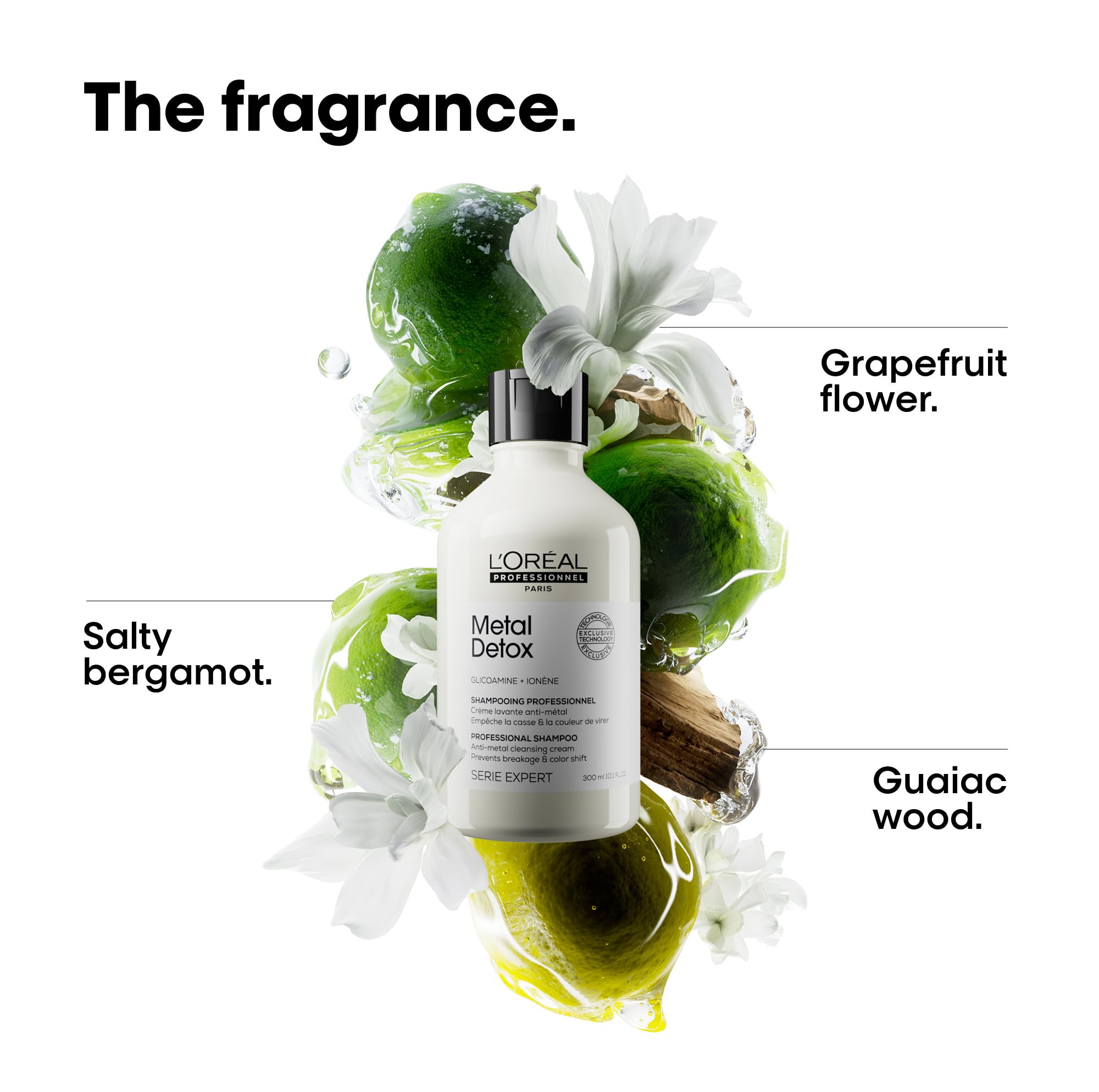 L'Oréal Professionnel comparación de tamaño 300 ml y manos para escala