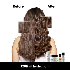 L'Oréal Professionnel detalle de la etiqueta con beneficios y uso