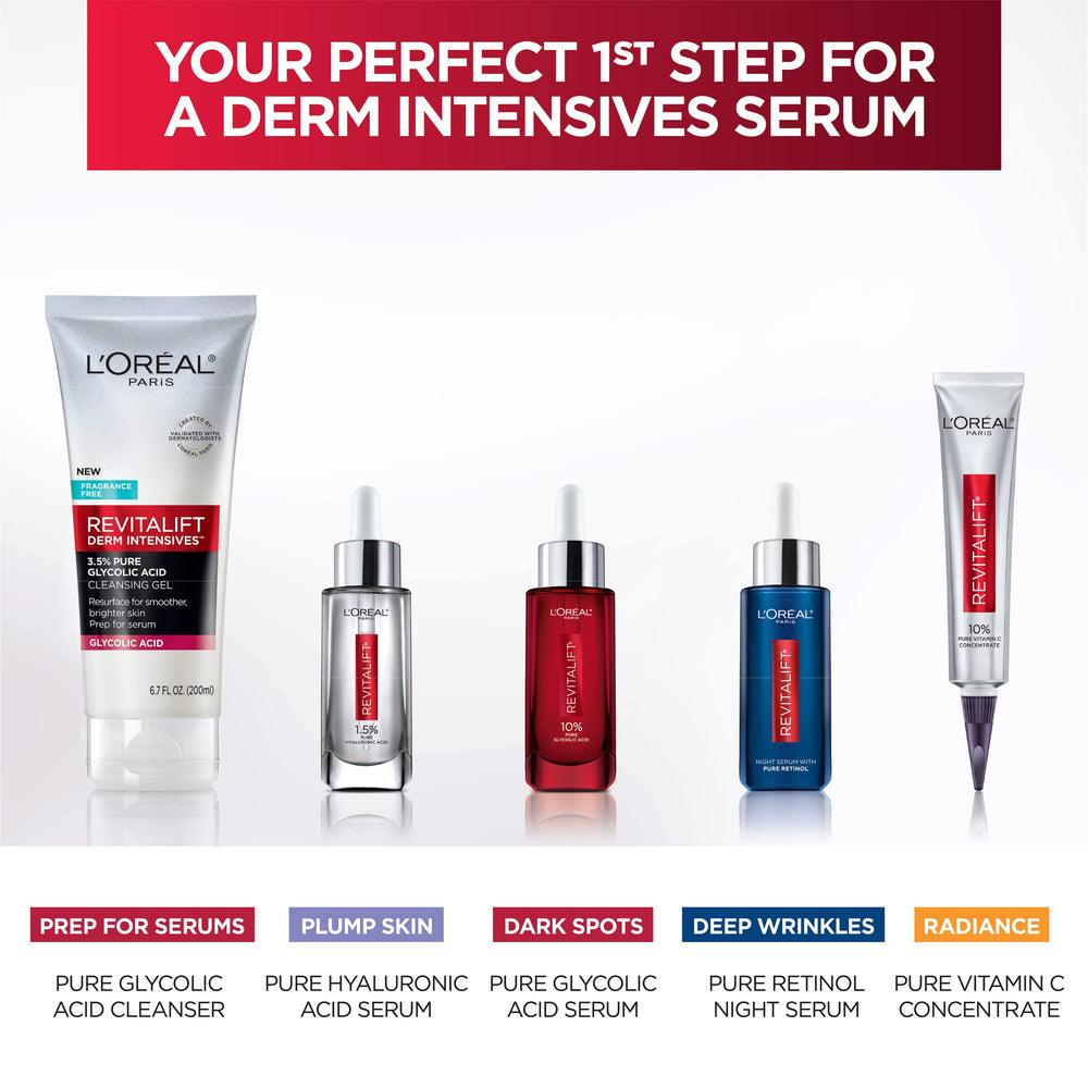Piel con aspecto más luminosa y lisa tras uso regular del gel L'Oreal Paris